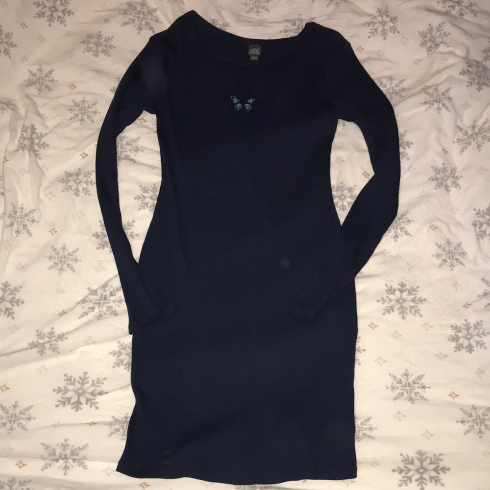 Wild Fable Blue Dress Long Sleeve